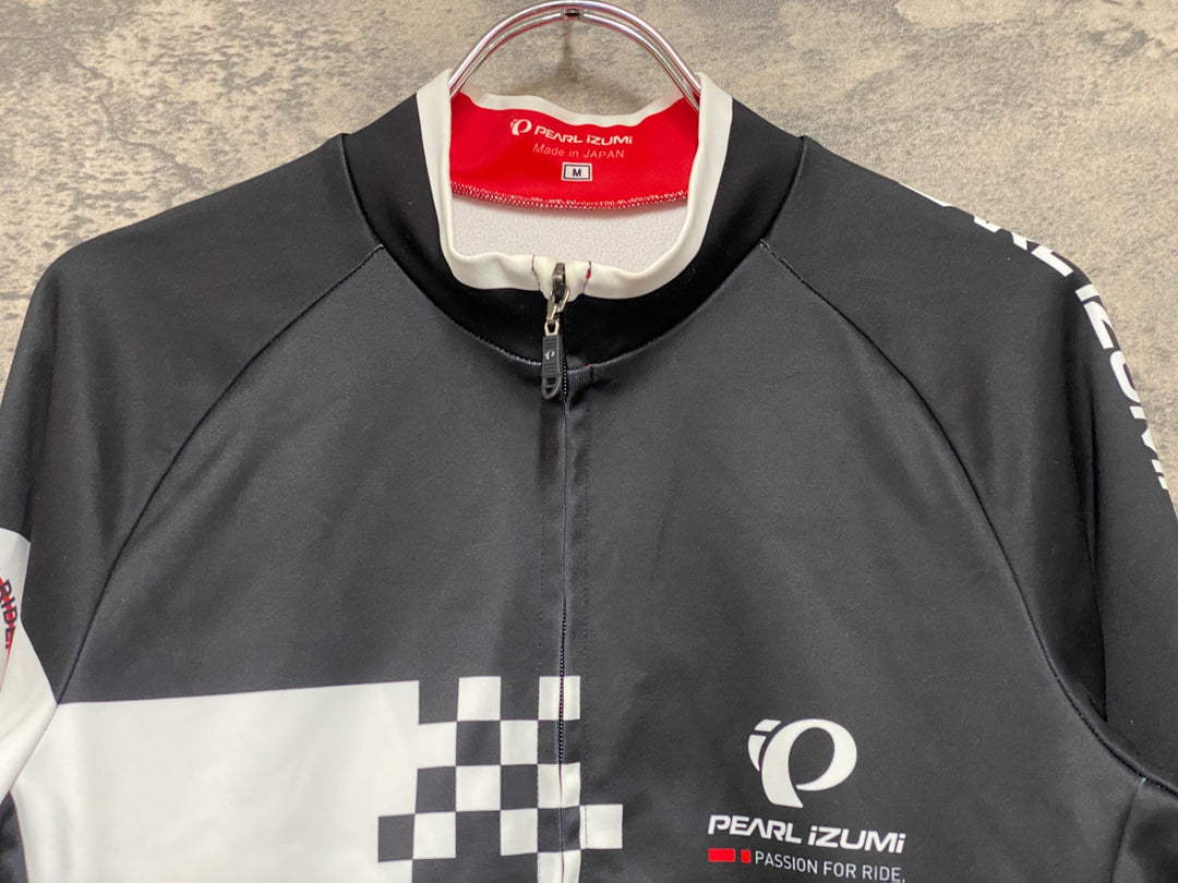 JM033 パールイズミ PEARL iZUMi 長袖 サイクルジャージ 黒 M 裏起毛