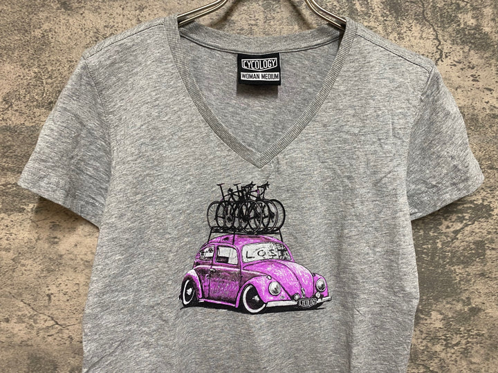 JS073 サイコロジー CYCOLOGY 半袖 Tシャツ グレー レディース M