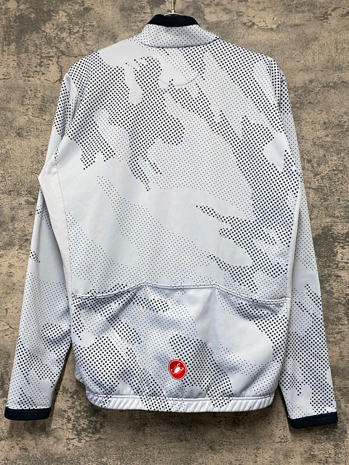 JW300 カステリ CASTELLI 長袖 サイクルジャージ グレー XL 裏起毛 ※擦れ、汚れあり