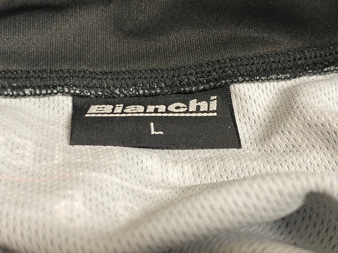 KG892 ビアンキ Bianchi 半袖 サイクルジャージ 黒 L
