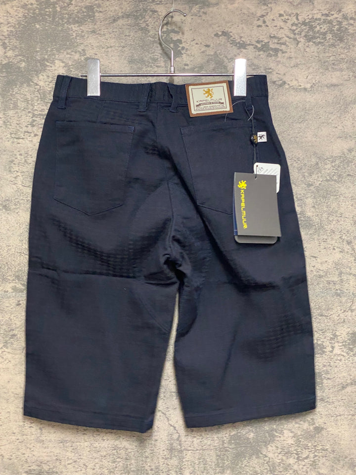 JO530 カペルミュール KAPELMUUR 児島デニム サイクルパンツ ハーフ 紺 千鳥 XS 未使用