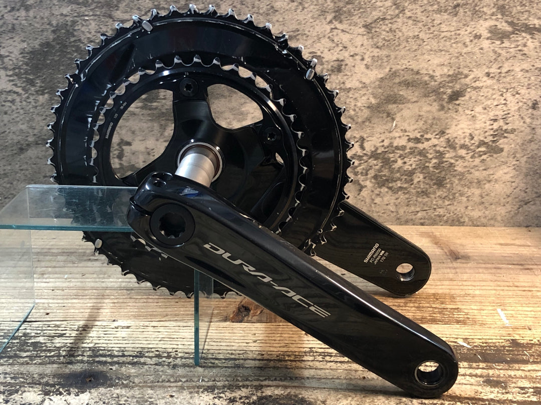 JG571 4iiii パワーメーター シマノ SHIMANO デュラエース DURA-ACE FC-R9200 52-36T 170mm 動作確認済 ※右パワーメーターに割れ欠けあり