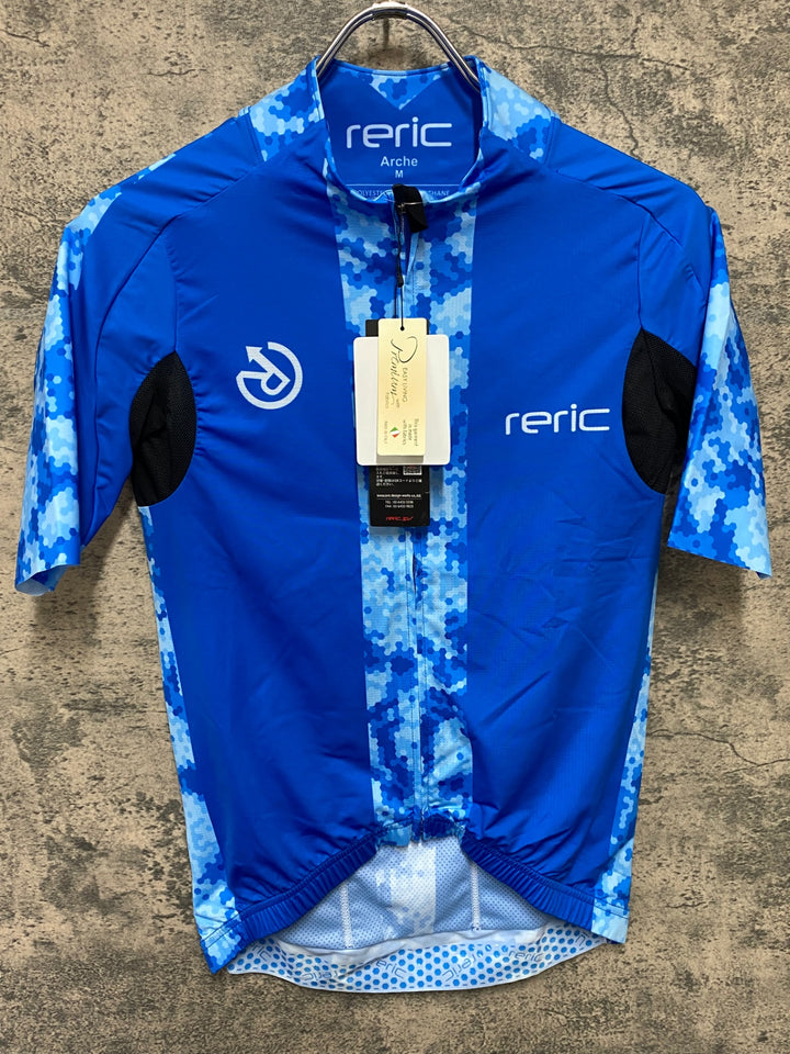 JS551 レリック RERIC 半袖 サイクルジャージ 青 Mサイズ