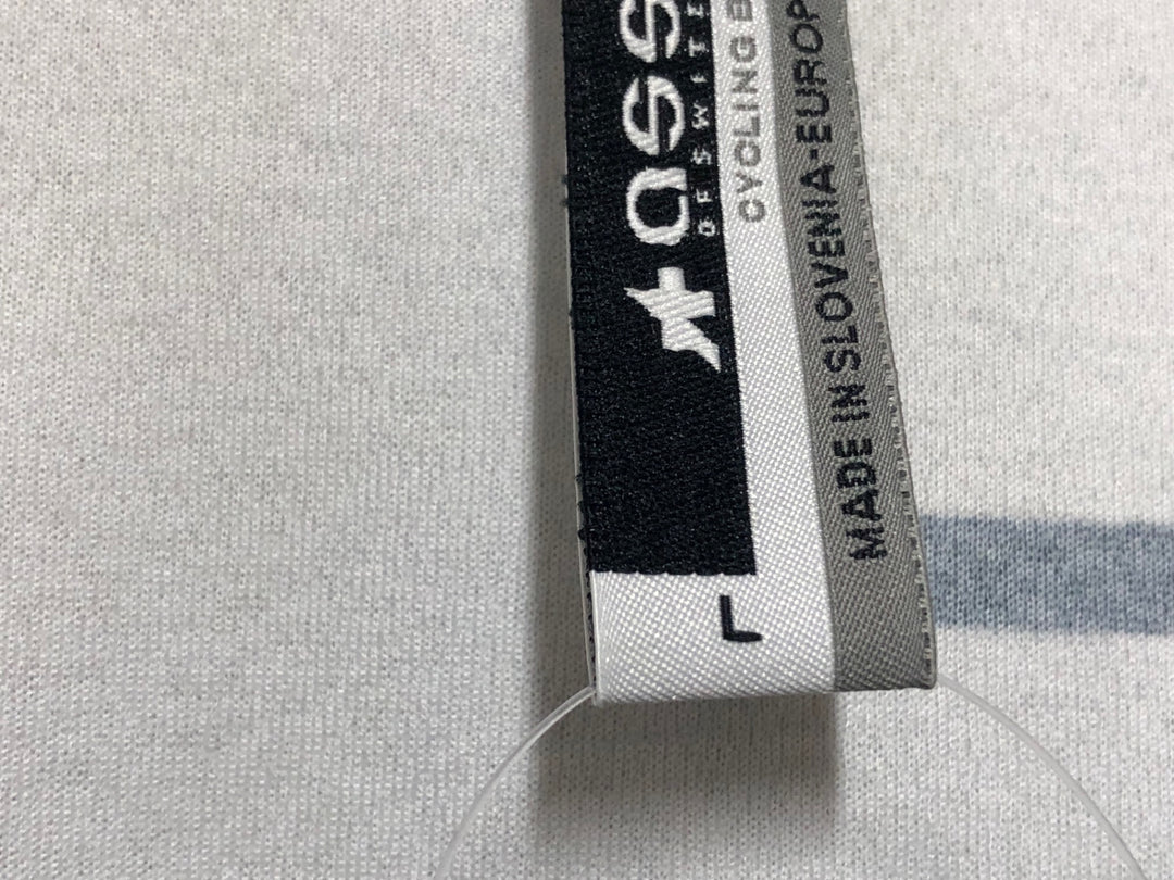 KD680 アソス ASSOS 半袖 サイクルジャージ 白 黒 L ※背面ポケット穴空き