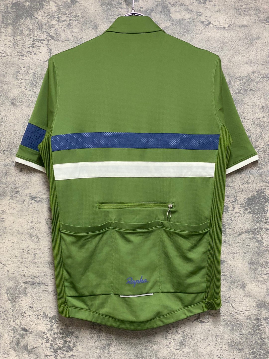 JP288 ラファ Rapha BREVET LIGHTWEIGHT JERSEY 半袖 サイクルジャージ 緑 M