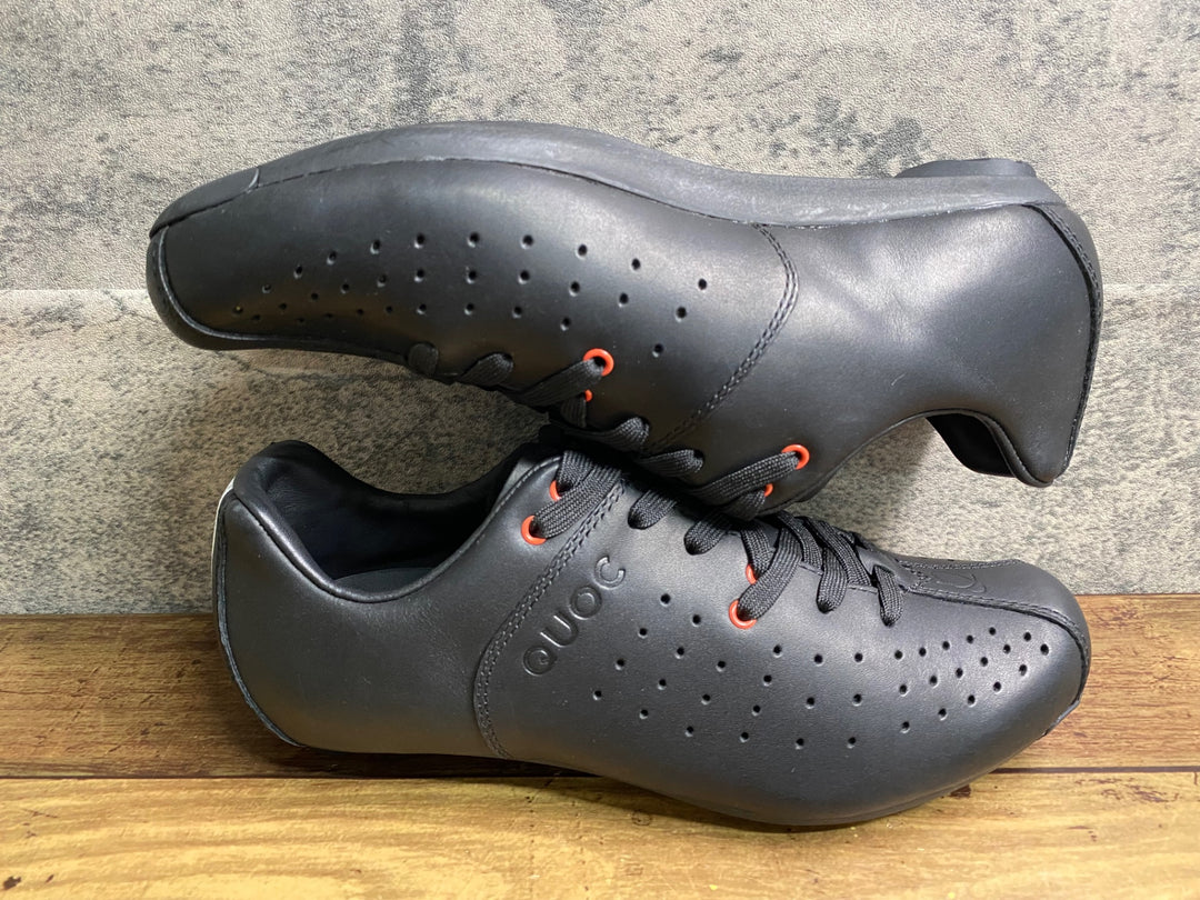 JE359 クオック QUOC NIGHT レザー ビンディングシューズ 黒 EU37.5 3穴