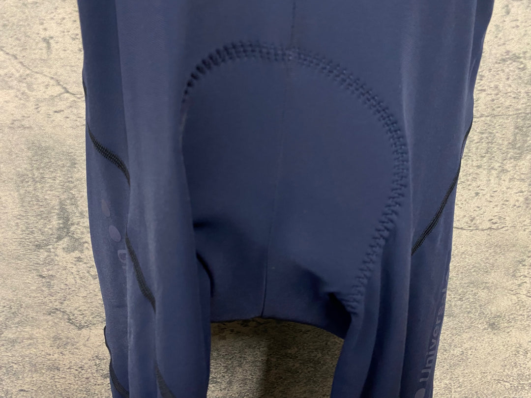 KD160 ユニバーサルカラーズ Universal Colours Mono Bib Tights ビブタイツ 紺 M 裏起毛