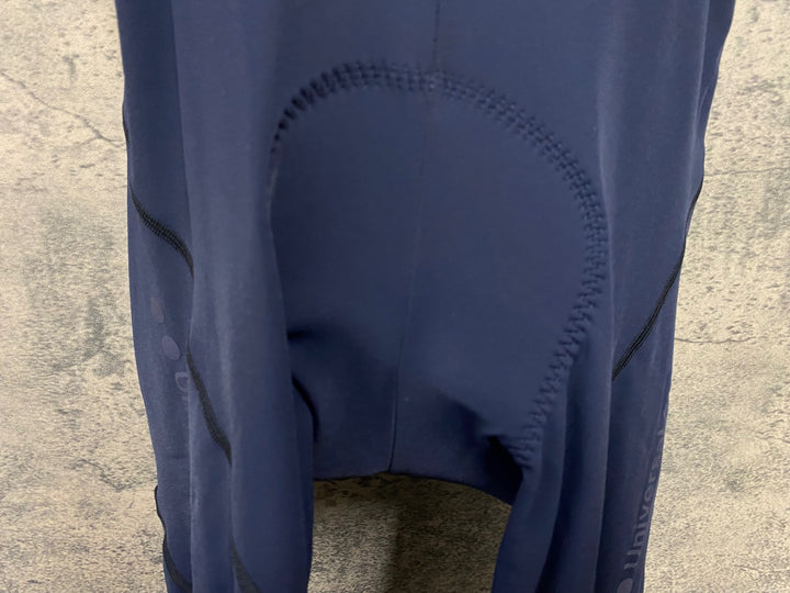 KD160 ユニバーサルカラーズ Universal Colours Mono Bib Tights ビブタイツ 紺 M 裏起毛