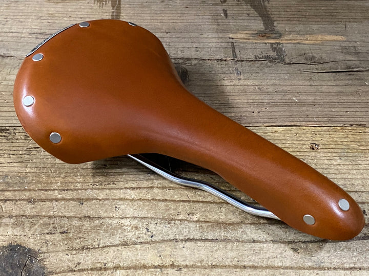KE472 ブルックス BROOKS スワロー SWALLOW Chrome レザーサドル ハニーブラウン スチールレール