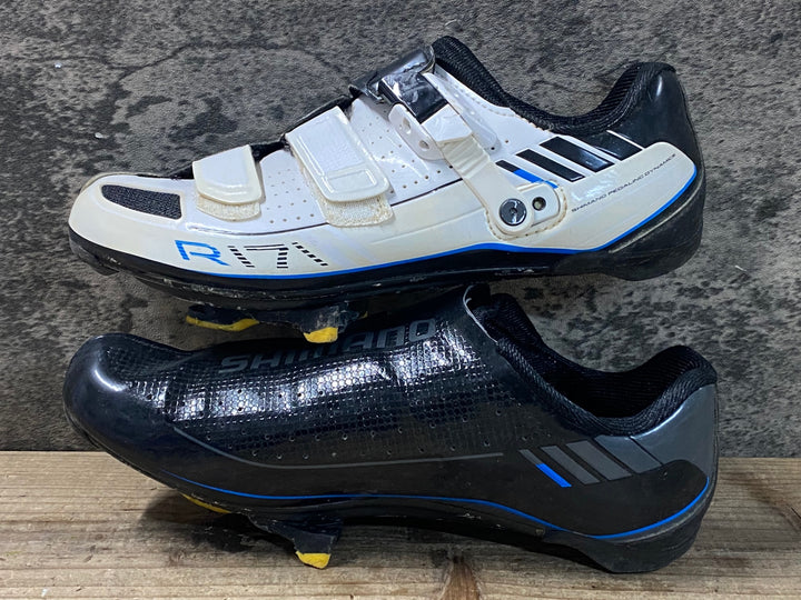 JS975 シマノ SHIMANO SH-R171W ビンディングシューズ 白 黒 EU40
