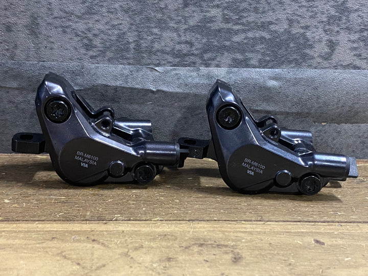 KO378 シマノ SHIMANO デオーレ DEORE BR-M6100 ディスクブレーキキャリパー 前後セット
