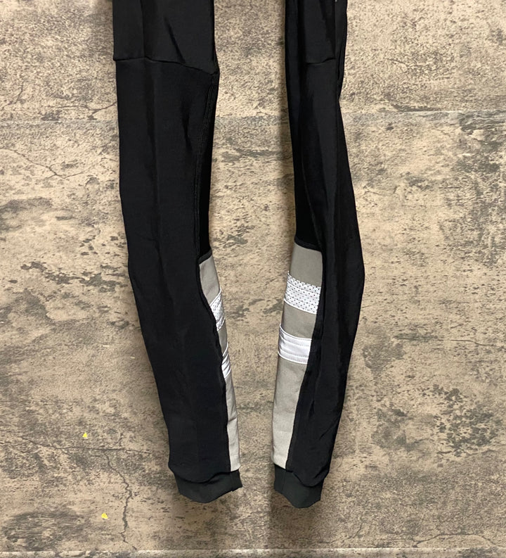 KM108 ラファ Rapha WOMEN'S CARGO WINTER TIGHTS WITH PAD ビブタイツ 黒 S 裏起毛