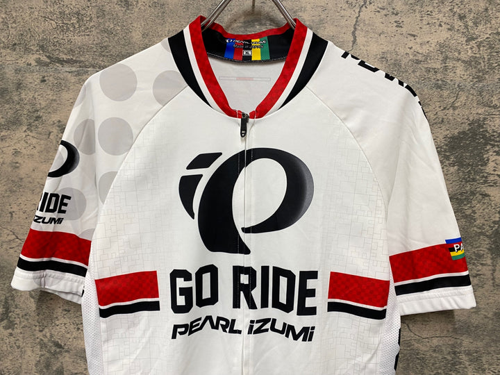 KA054 パールイズミ PEARL iZUMi 半袖 サイクルジャージ 白 XL