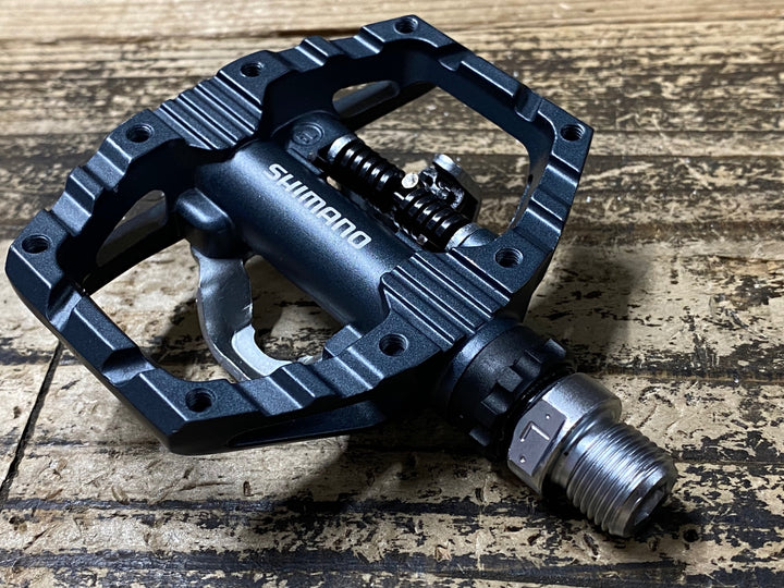 JQ878 シマノ SHIMANO PD-EH500 ビンディングペダル 片面フラット SPD