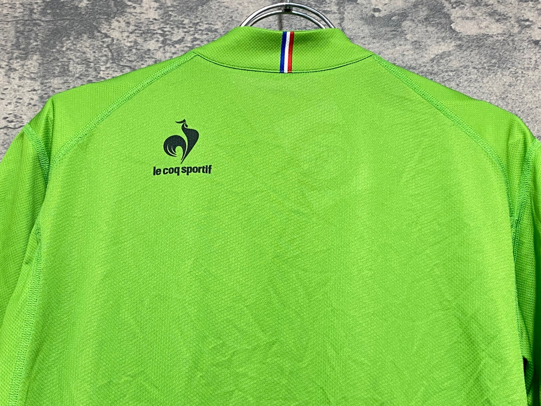 KB563 ルコックスポルティフ le coq sportif 半袖 サイクルジャージ 緑 L