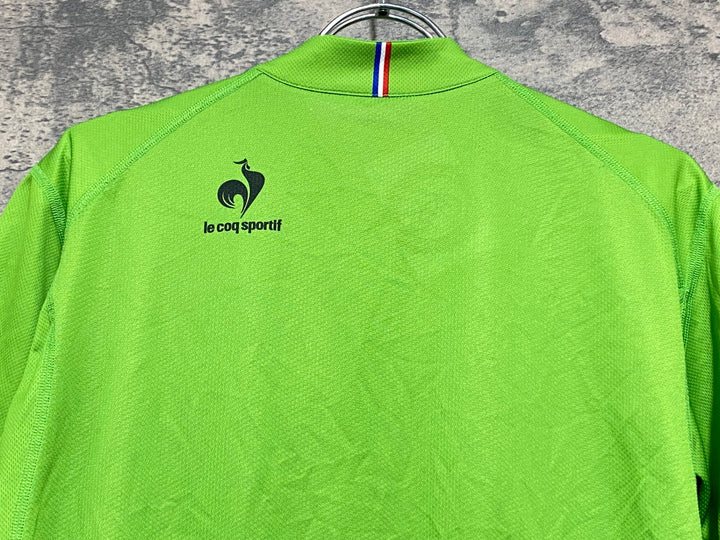 KB563 ルコックスポルティフ le coq sportif 半袖 サイクルジャージ 緑 L