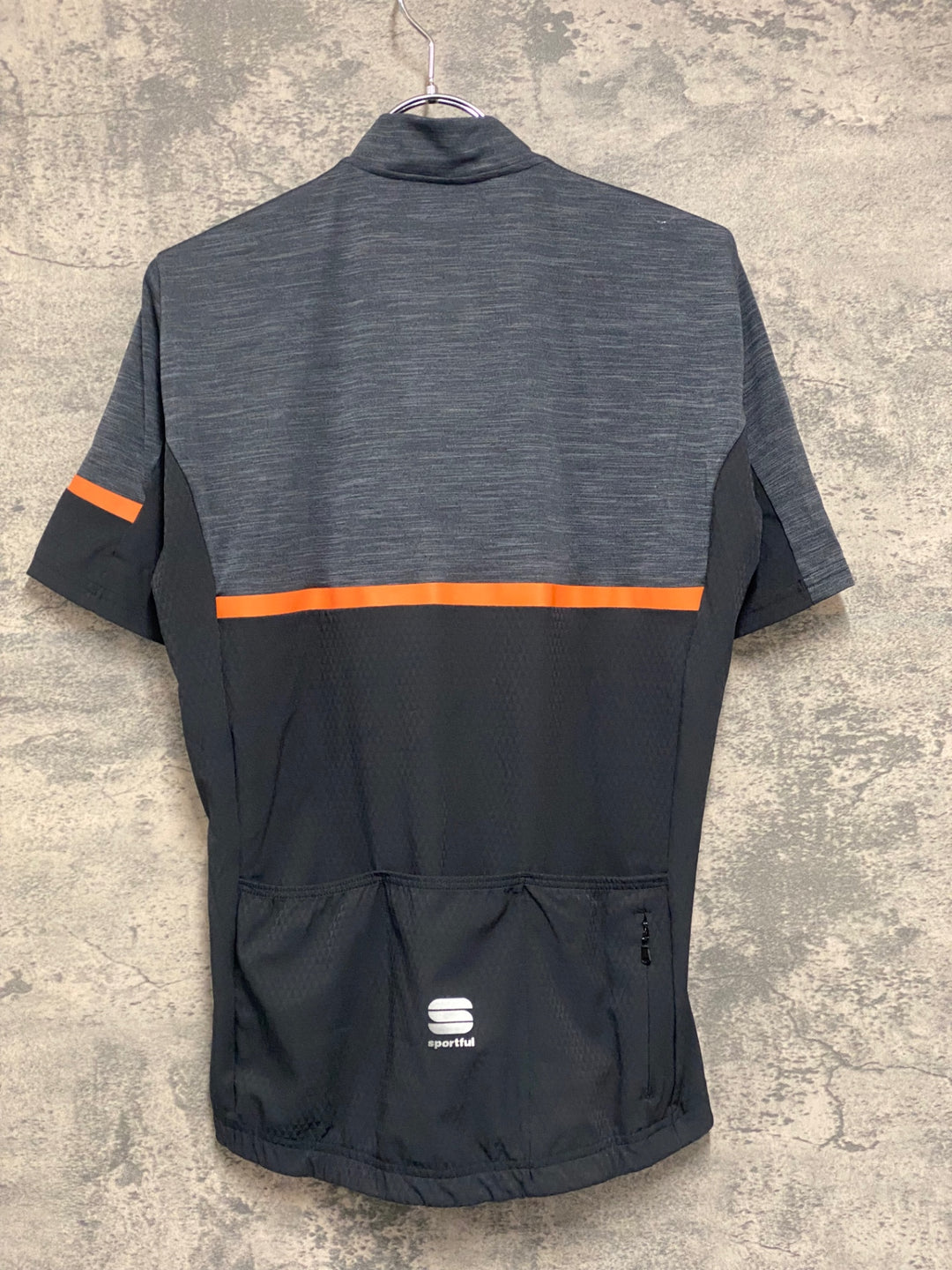 JV336 スポーツフル sportful 半袖 サイクルジャージ 黒グレー M