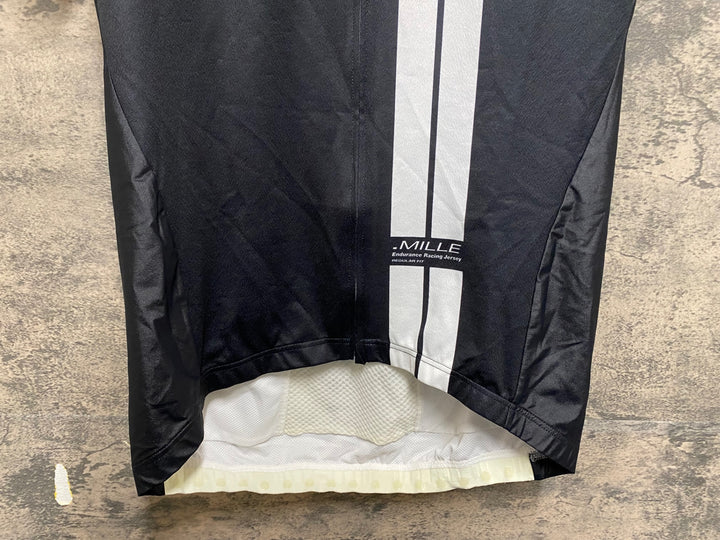 KP854 アソス ASSOS MILLE 半袖 サイクルジャージ 黒 白 L