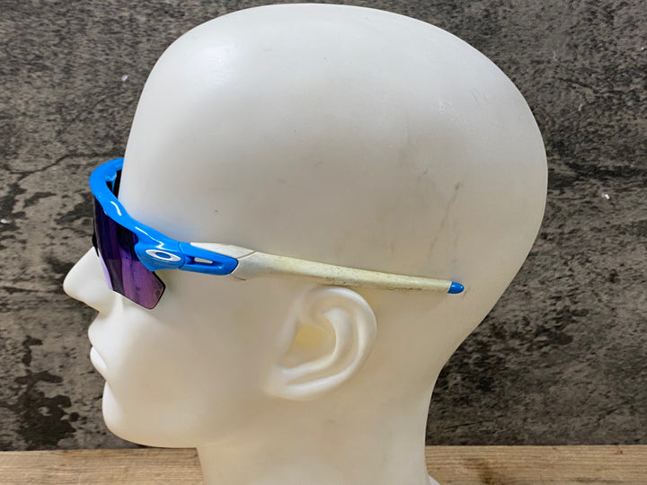 KK073 オークリー OAKLEY RADAR EV サングラス アイウェア 水色 ※レンズ劣化,使用感