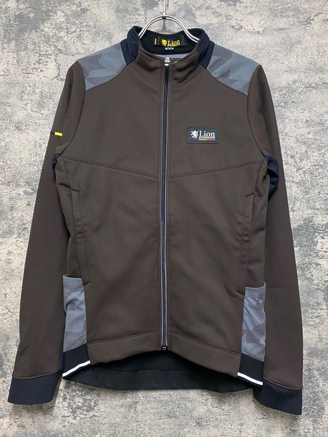JO631 リオンドカペルミュール Lion de KAPELMUUR 長袖 サイクルジャケット 茶 グレー M 裏起毛
