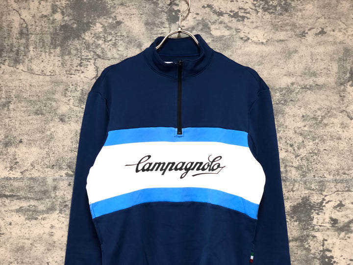 KJ349 カンパニョーロ CAMPAGNOLO 長袖 サイクルジャージ 紺 ※サイズ不明