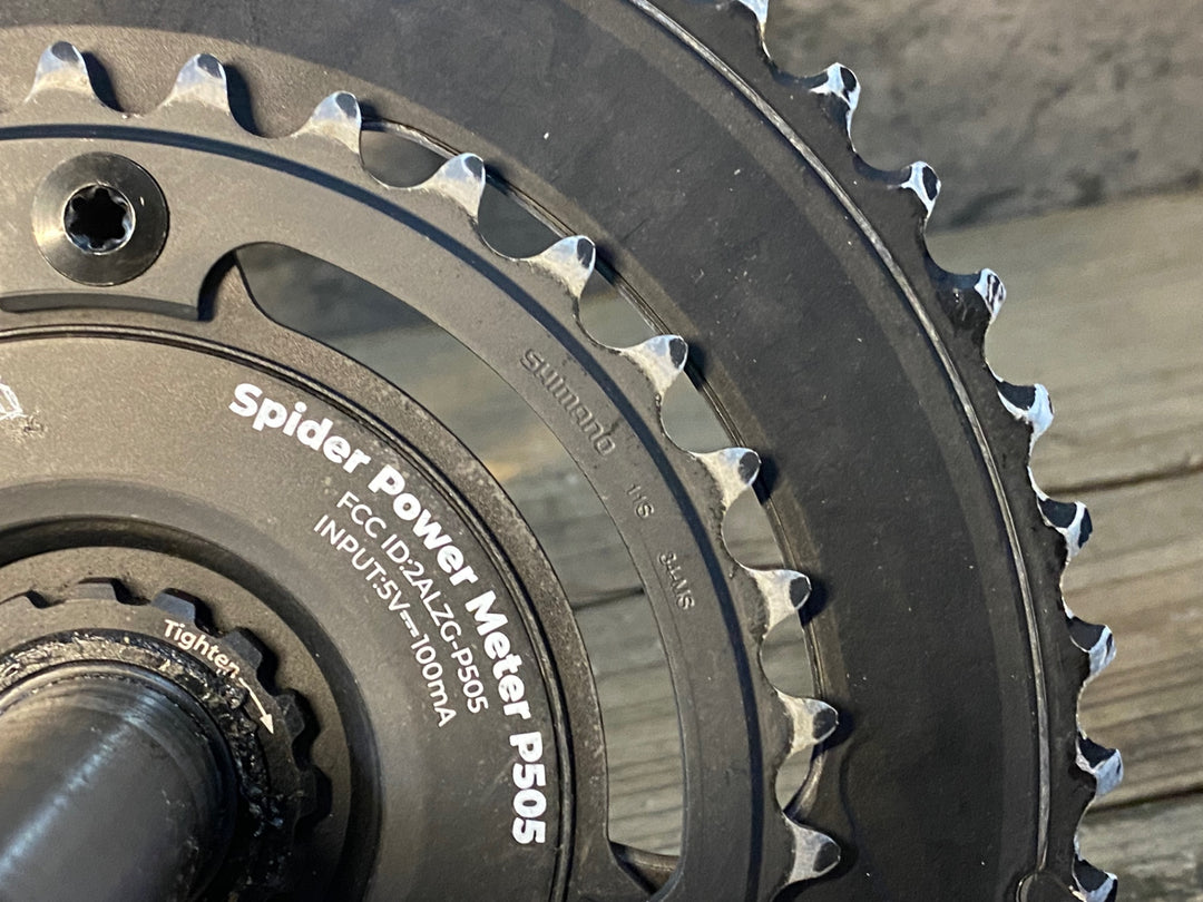 JQ115 マージーン MAGENE PES P505 クランク パワーメーター 165mm 接続確認済 チェーンリング SHIMANO FC-R8000 50/34T
