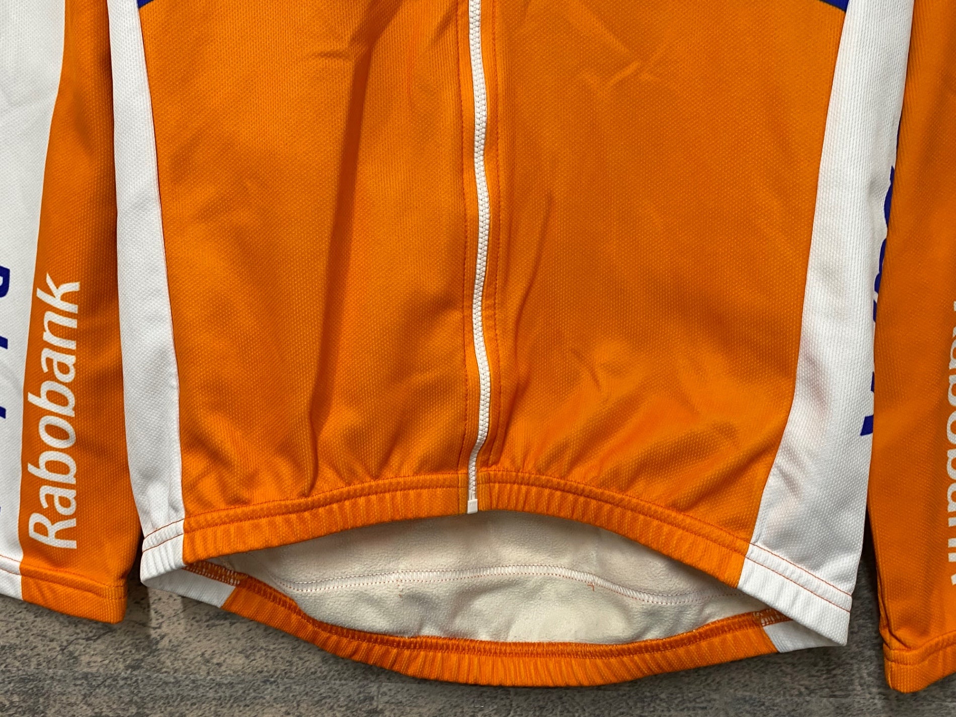 KA111 アグ AGU 長袖 サイクルジャージ オレンジ 青 XS 裏起毛