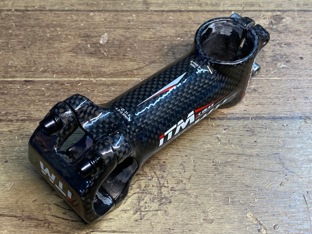 JP680 ITM BK-WEAVE カーボンラップステム 100mm Φ31.8