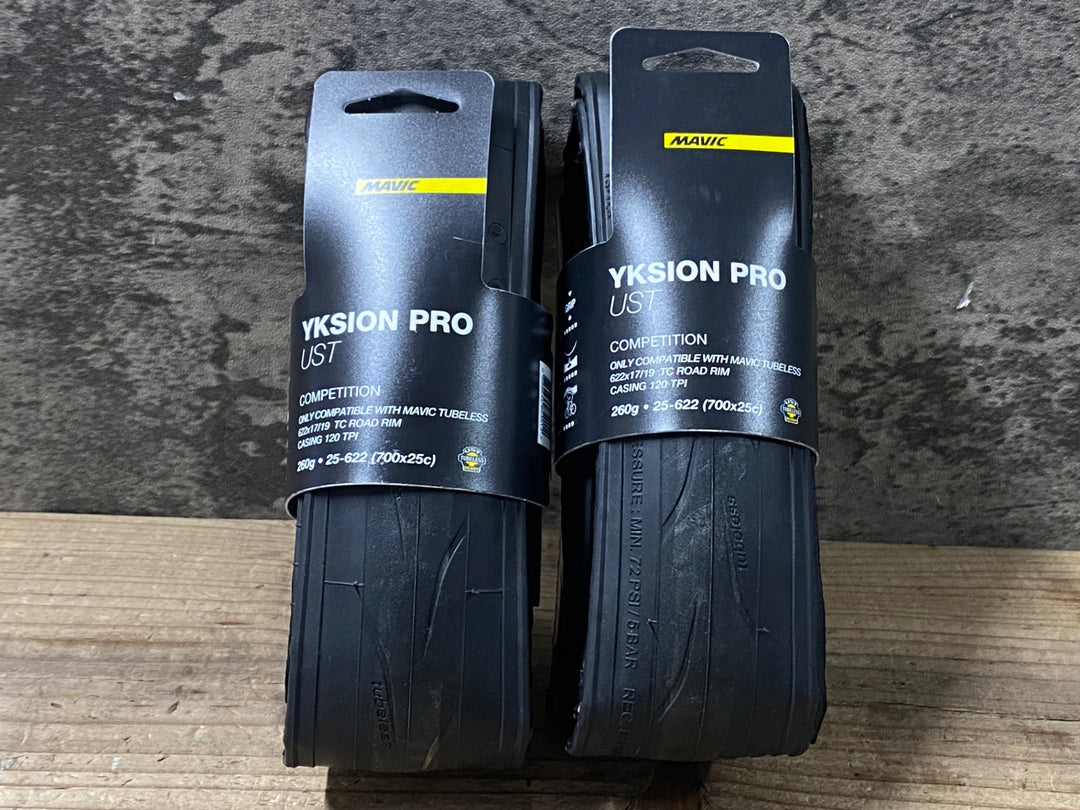 JP792 マヴィック MAVIC YKSION PRO UST 700×25C 2本セット チューブレスタイヤ