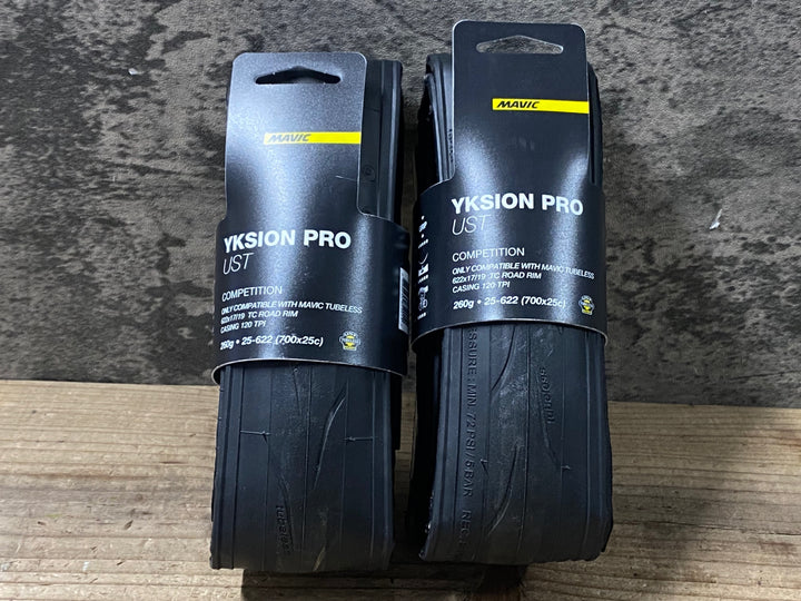 JP792 マヴィック MAVIC YKSION PRO UST 700×25C 2本セット チューブレスタイヤ