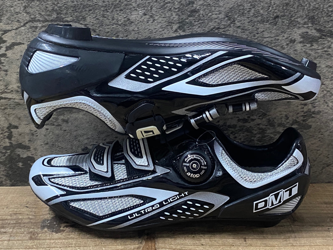 KI832 DMT ウルトラライト ビンディングシューズ 白黒 EU44.5 ※樹脂劣化 内部べたつき