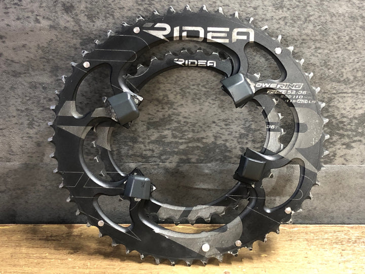 JT616 ライデア RIDEA 楕円 チェーンリング セット 52/36T 4H BCD110