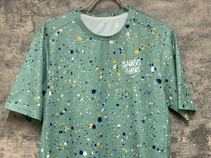 JP565 ソース SAUCE CYCLE 半袖 Tシャツ 総柄 M