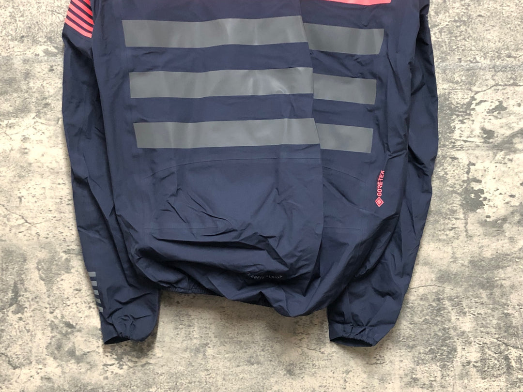 KN771 ラファ Rapha RCC PRO TEAM RAIN JACKET サイクルジャケット 紺 M
