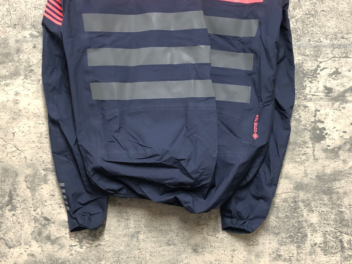 KN771 ラファ Rapha RCC PRO TEAM RAIN JACKET サイクルジャケット 紺 M