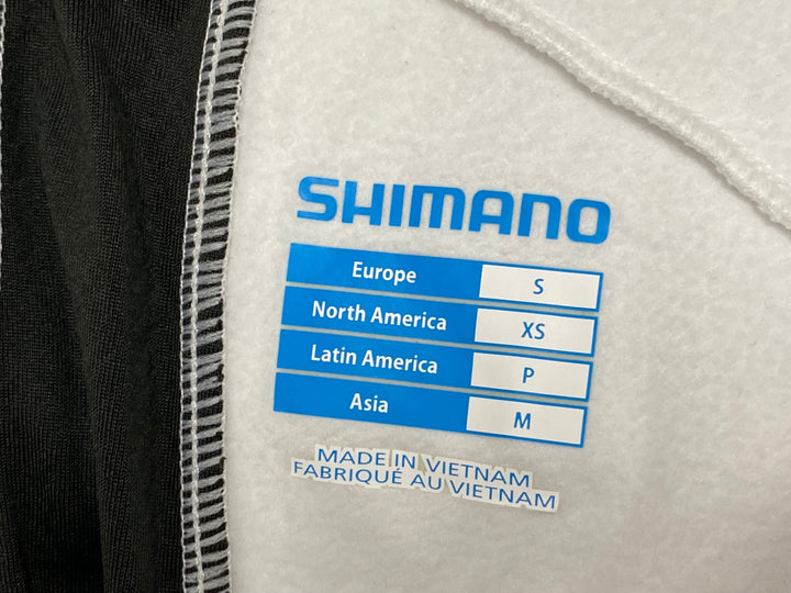 KE465 シマノ SHIMANO 長袖 サイクルジャケット 白 M 裏起毛
