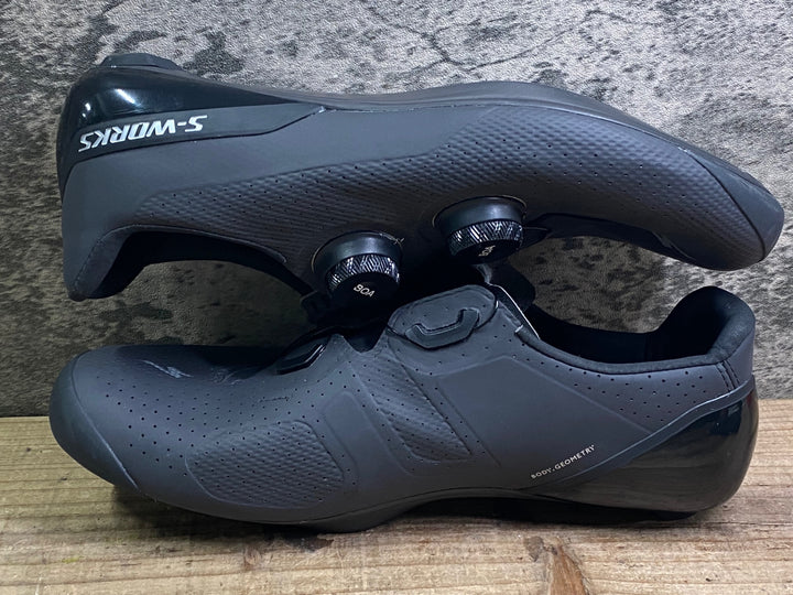 JJ213 スペシャライズド SPECIALIZED エスワークス S-WORKS TORCH WIDE 3穴 ビンディングシューズ EU40 黒