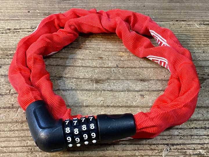 JX231 アブス ABUS 5805C ダイヤル式 チェーンロック レッド