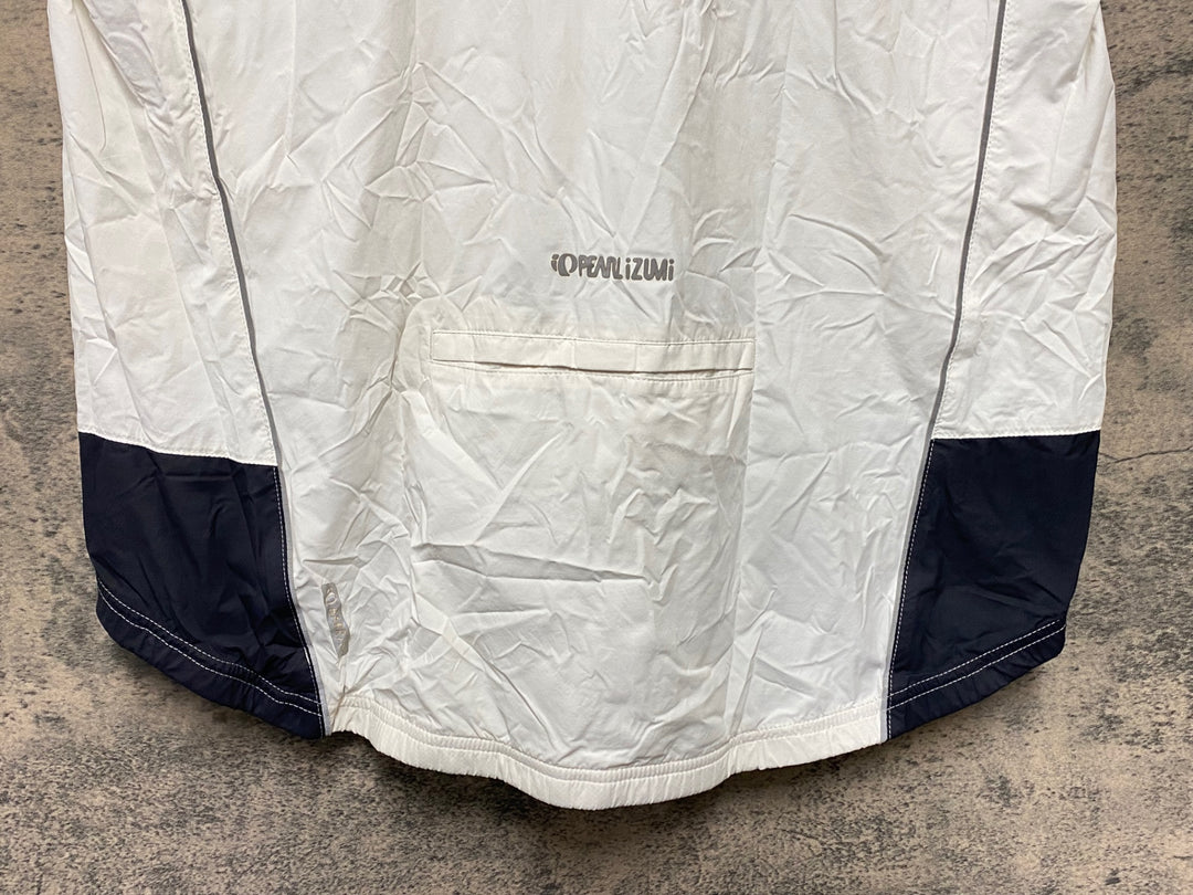 KK063 パールイズミ PEARL iZUMi サイクルベスト ジレ 白 サイズ不明 ※タグ劣化