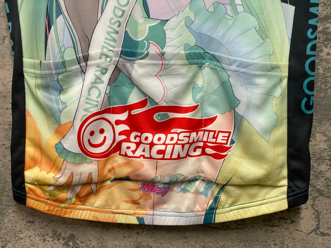 KH194 GSR Gear 半袖 サイクルジャージ 白 青 L レーシングミク 2017 第7回GSRカップ記念Ver.