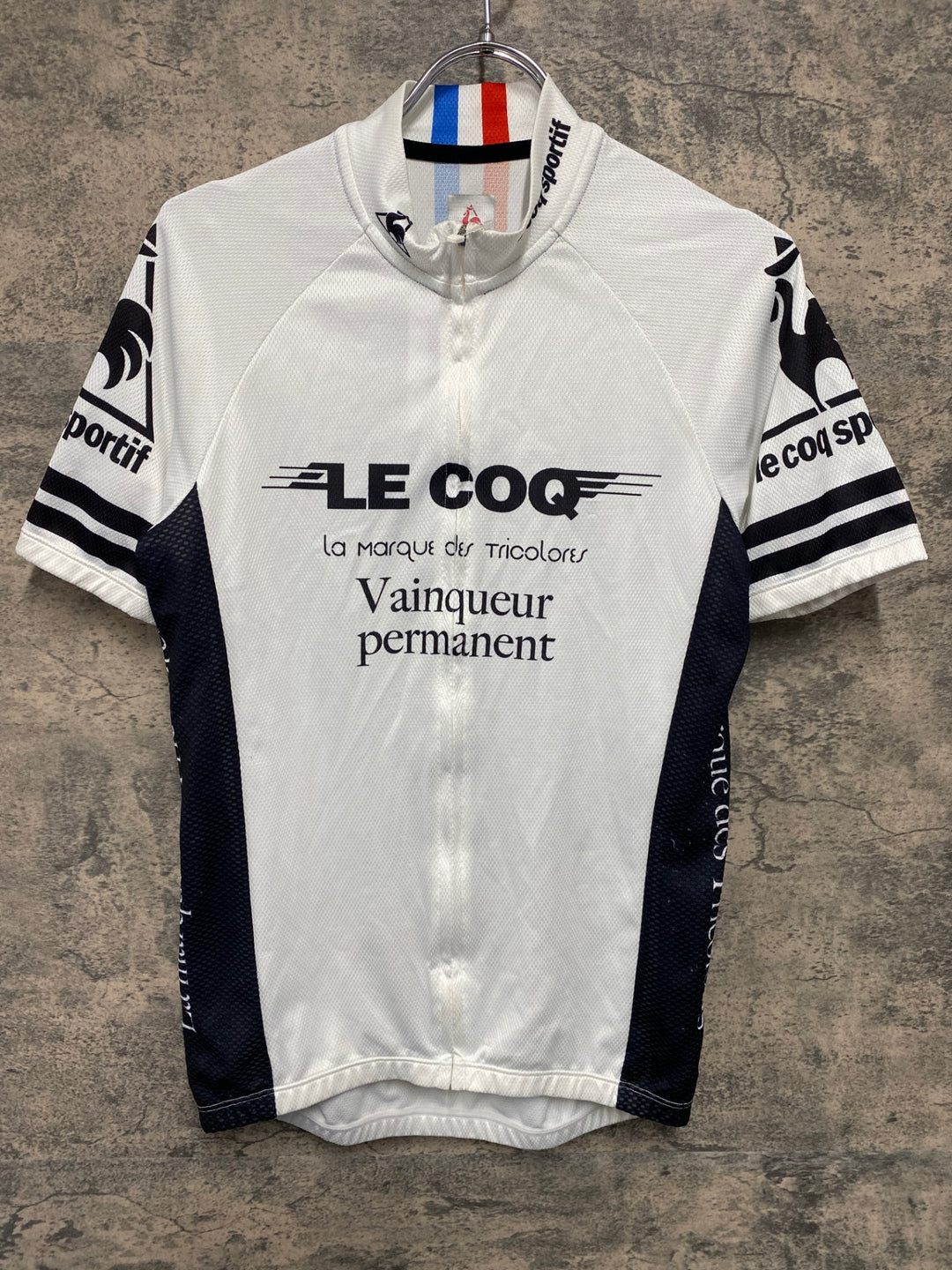 JU212 ルコックスポルティフ le coq sportif 半袖 サイクルジャージ 白 L