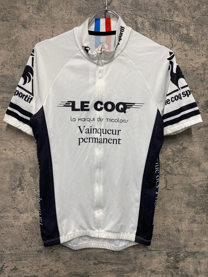 JU212 ルコックスポルティフ le coq sportif 半袖 サイクルジャージ 白 L