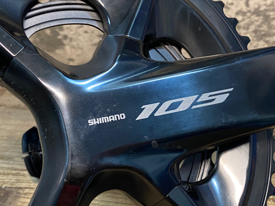 JJ340 シマノ SHIMANO 105 FC-R7100 クランクセット 52/36T 172.5mm ※クランク取り付けボルト欠品