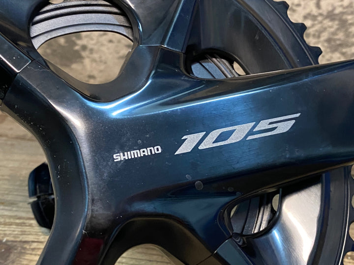 JJ340 シマノ SHIMANO 105 FC-R7100 クランクセット 52/36T 172.5mm ※クランク取り付けボルト欠品
