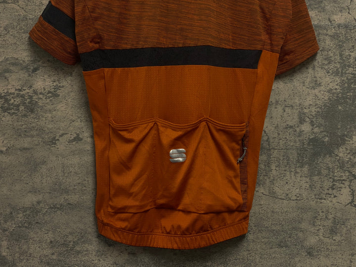 JQ826 スポーツフル sportful 半袖 サイクルジャージ オレンジ M ※ほつれあり