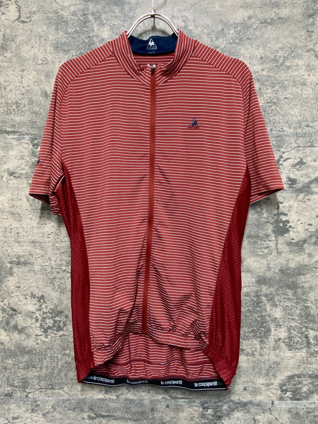 KA706 ルコックスポルティフ le coq sportif 半袖 サイクルジャージ Lサイズ 赤