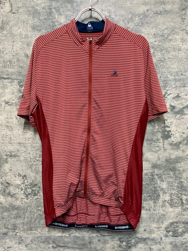 KA706 ルコックスポルティフ le coq sportif 半袖 サイクルジャージ Lサイズ 赤