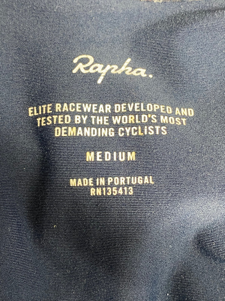 JV264 ラファ Rapha PRO TEAM LONG SLEEVE THERMAL JERSEY 長袖 サイクルジャージ 濃紺 M