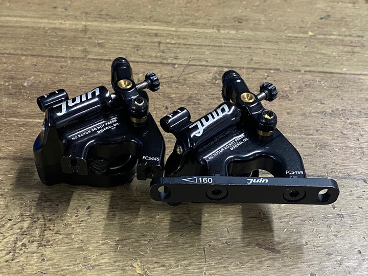 KI932 ジュインテック JUIN TECH ハイブリッド 油圧 ディスクブレーキ キャリパー 前後セット 160mm