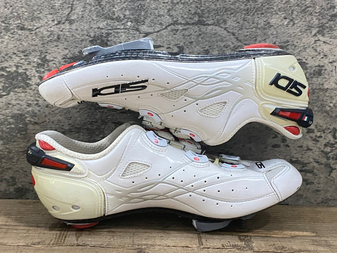 KM200 シディ SIDI SHOT ビンディングシューズ 3穴 白 EU41